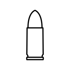 Bullet line icon, logo isolated on white background