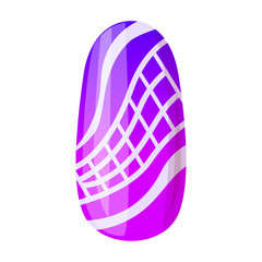 Nail of manicure vector icon.Cartoon vector icon isolated on white background nail of manicure.