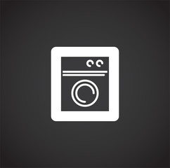 Laundry related icon on background for graphic and web design. Creative illustration concept symbol for web or mobile app