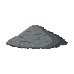 Pile concrete vector icon.Cartoon vector icon isolated on white background pile concrete.