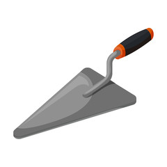 Trowel vector icon.Cartoon vector icon isolated on white background trowel.