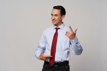 businessman pointing at something