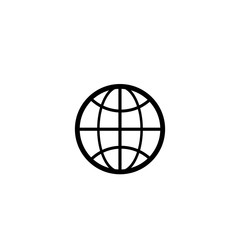 globe icon vector