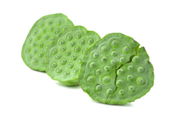 lotus seeds an isolated on white background