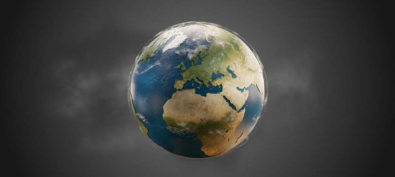 world globe planet earth. elements of this image furnished by NASA 3d-illustration