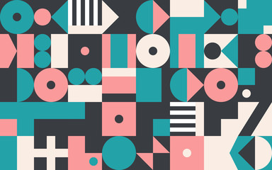 Obraz premium Geometric Abstract Vector Elements Design