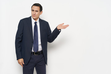 businessman pointing at something