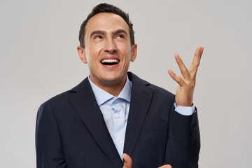 businessman pointing at something