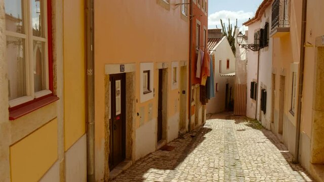 EUROPE IN LOCKDOWN - A popular Mediterranean street lies deserted after a spike in the number of cases of CORONAVIRUS / COVID-19 infections, with a dramatic impact on social life