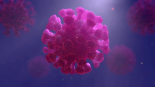Virus unter Mikroskope, Coronavirus