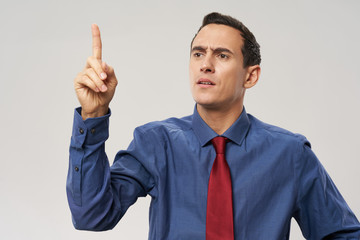 businessman showing ok sign