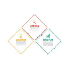 Minimal Business Infographics template. Timeline with 8 steps, options and marketing icons .Vector linear infographic with eight conected elements. Can be use for presentation.