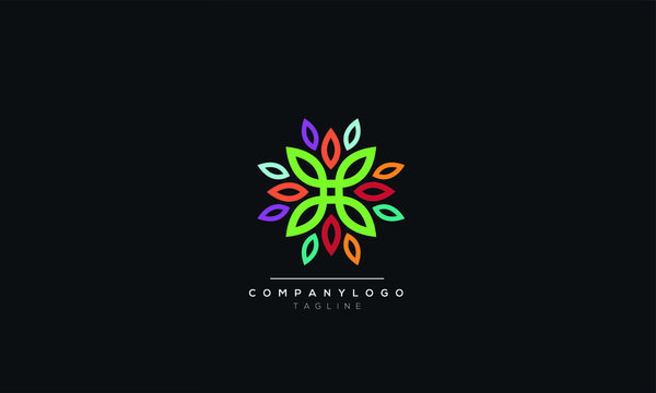 Vector set of logo design templates and emblems in trendy linear style