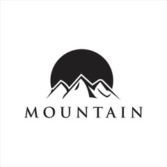 vector mountain logo design graphic abstract modern style