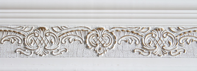 molding on the wall frieze on the wall, a bas-relief, wall decoration, background modeling.