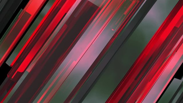 background of red and green glass lines with rotation at an angle