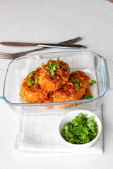 Lazy cabbage rolls with toasted