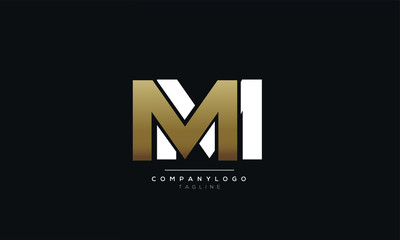 Letter MM minimal elegant monogram art logo. Outstanding professional trendy awesome artistic initial based Alphabet icon logo. Premium Business logo - obrazy, fototapety, plakaty
