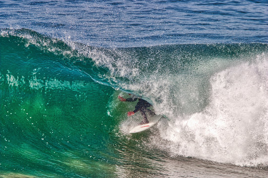 Surfing at supertubes southern California