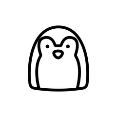 penguin toy icon vector. penguin toy sign. isolated contour symbol illustration