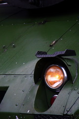 Lampa na przedzie starego parowozu © Fotoforce