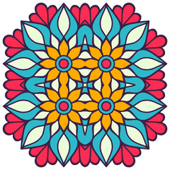 Vector colorful Mandala