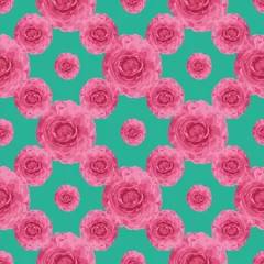 Foto auf Leinwand Pink ranonkel repeat pattern print background © Doeke