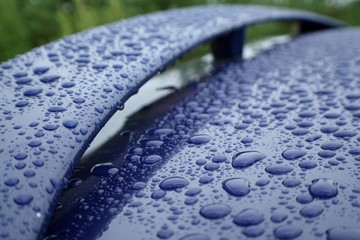 Water drops on the car