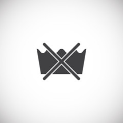 Laundry related icon on background for graphic and web design. Creative illustration concept symbol for web or mobile app