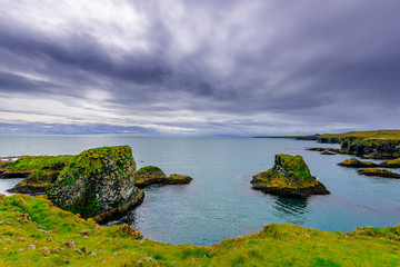 Obraz premium Beautiful rugged Iceland Fjord seascape
