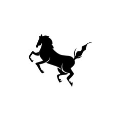 horse unique black vector design illustration
