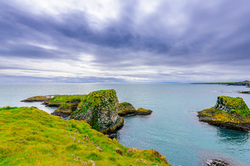 Beautiful rugged Iceland Fjord seascape