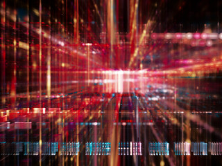 Abstract glitch background element. Fractal graphics 3d illustration. Glitch effect.