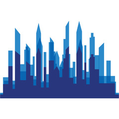 Modern City skyline . city silhouette. vector illustration in flat design