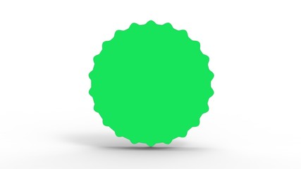 3d illustration of the bottle cap