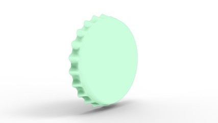 3d illustration of the bottle cap