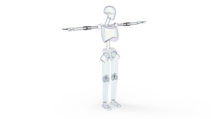 3d illustration of the toy human