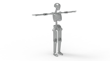 3d illustration of the toy human