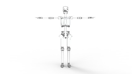 3d illustration of the toy human