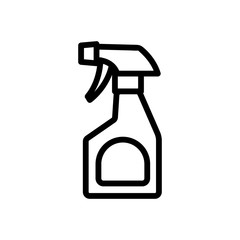 cleaning spray icon vector. cleaning spray sign. isolated contour symbol illustration