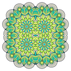 Vector colorful Mandala