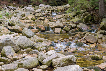 View of the Mumlava river in Czech Republic