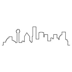 Modern City skyline . city silhouette. vector illustration in flat design