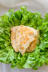 Chest Chicken clean food with vegetable
