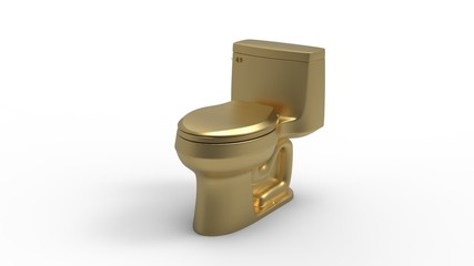 3d illustration of the toilet