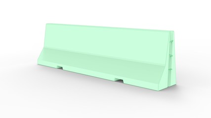 3d illustration of the road block