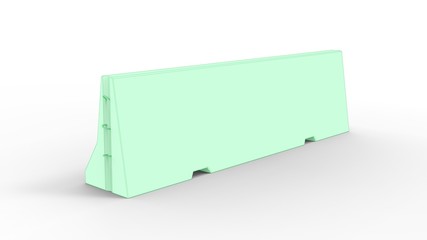 3d illustration of the road block