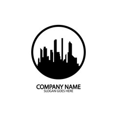 Modern City skyline . city silhouette. vector illustration in flat design