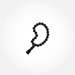Naklejka premium Islamic beads icon. isolated design element