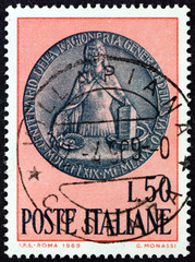 Postage stamp Italy 1969 memorial medal